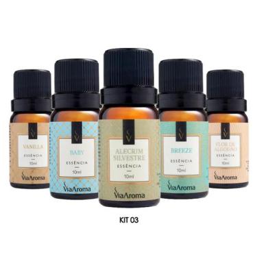 Imagem de Essencias Para Difusor Aromatizador Kit Com 5 - VIA AROMA
