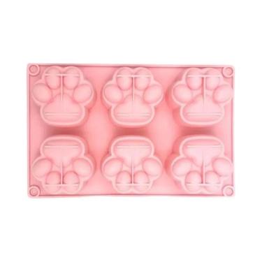 Imagem de Molde De Silicone Em Forma De Pata De Gato Multicavidade Para Sabonete