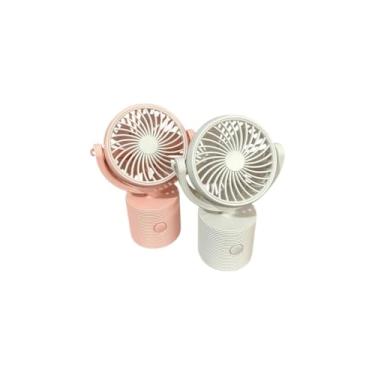 Imagem de Ventilador Portátil de Mesa, Mão ou Pescoço 180° Recarregável USB, Mini Ventilador Silencioso com Alça, Bateria 4000mAh para Escritório, Viagem e Uso Diário(ALEATÓRIO)