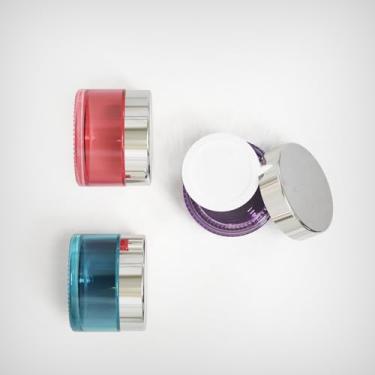 Imagem de Pacote com 12 frascos pequenos de vidro de 59 ml com tampas, frascos de viagem de 60 ml com forro interno, recipientes de viagem de 60 ml para artigos de higiene pessoal, cosméticos, loção cremosa