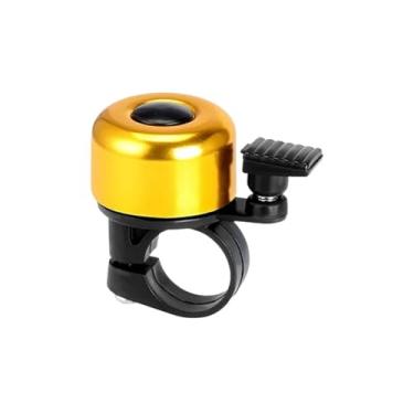 Imagem de Sino de bicicleta liga alumínio mtb chifre anel segurança som alarme guiador ciclismo aviso alarme crianças acessórios da bicicleta(Yellow)