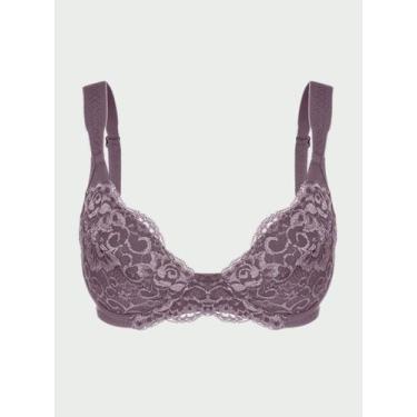 Imagem de Sutiã Sustentação Duloren 111745 Plus Size Sem Bojo Renda E Poliamida 