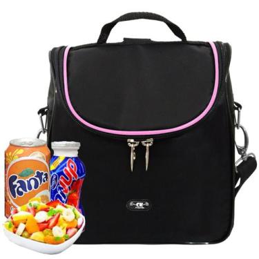 Imagem de Bolsa Feminina Térmica Rosa para Marmita Dieta Vida Saudável - CK Pres