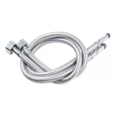 Imagem de 2X Engate Monocomando  Par  Mangueira Flexível Misturador 80