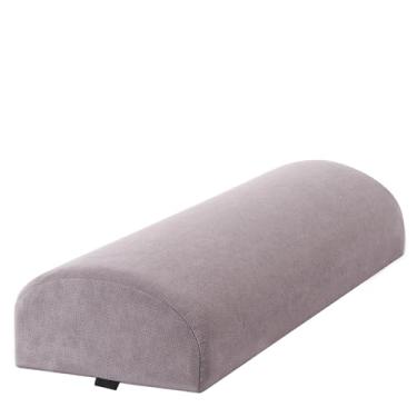 Imagem de MHRZDSH Almofada sob o joelho para dormir nas costas ou dorminhocos de lado, design ergonômico de espuma viscoelástica meia lua com elevação em cunha para suporte sob o joelho, pé, tornozelo, cinza