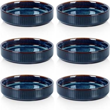 Imagem de Conjunto de 6 tigelas de cerâmica para mergulho, 118 ml, copos/tigelas/pratos/pratos, tigela de servir pequena para acompanhamentos, condimento, sushi, tomate, molho de soja, aperitivo, temperos