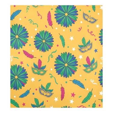 Imagem de Blueangle Capa magnética para lava-louças de carnaval, decoração de capa frontal de lava-louças, adesivos de eletrodomésticos, adesivos de eletrodomésticos, adesivo magnético decorativo de 58 cm C x