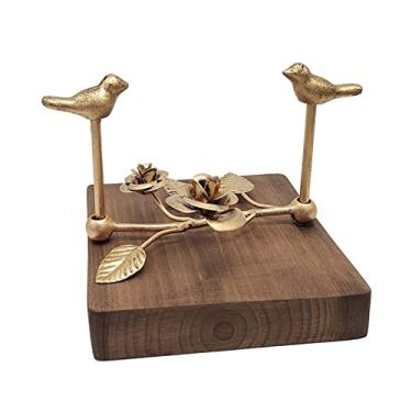 Imagem de Assento de toalha de papel quadrado retrô prático criativo mesa de pressão de papel rosa casa armazenamento armazenamento organizador de hotel