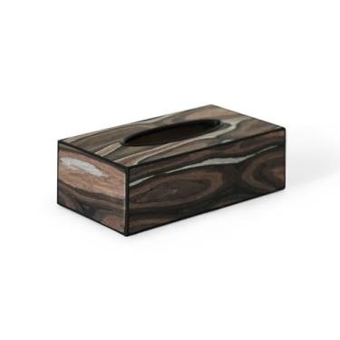 Imagem de KHUTRW3D Caixa de lenços de madeira leve moderna de luxo para quarto caixa de lenços simples ornamentos sala de estar sala de jantar caixa de guardanapo de mesa