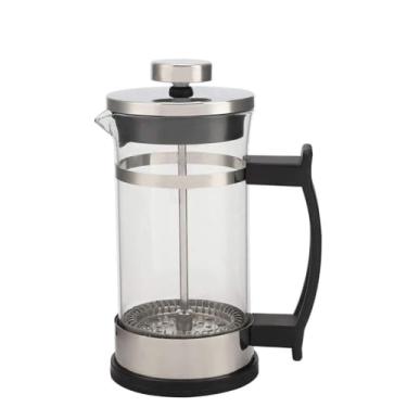 Imagem de Cafeteira de Vidro Aço Inoxidável Francesa Chá Doméstico com Filtração 304 -Corrosão -Roxo Lavável Frio Quente
