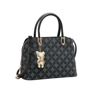 Imagem de Bolsa Feminina Chenson Monograma Elemento Grafico - Alça de Mão - Preto 3485386