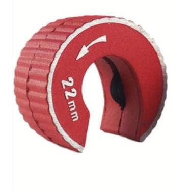 Imagem de 2 peças de cortador de tubo de cobre de 15 mm e 22 mm, mini ferramenta de corte de tubo de liga de zinco para cortar tubos de cobre e alumínio, vermelho (22 mm)