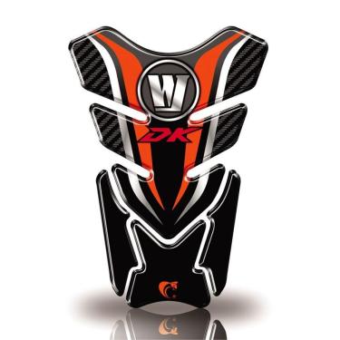 Imagem de Protetor De Tanque Adesivo Moto Haojue Dk Laranja Laranja