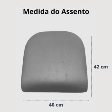 Imagem de Kit 4 Cadeira Jantar Assento Estofado Tecido Corino