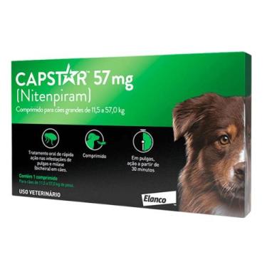 Imagem de Antipulgas Capstar para Cães de 57 mg com 6 Comprimidos - ELANCO