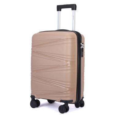 Imagem de Mala De Bordo 10kg Viagem Zíper Expansível Em Polipropileno Rodinhas 360º Tsa - Bocaiúva - Cruzeiro Cor Fendi