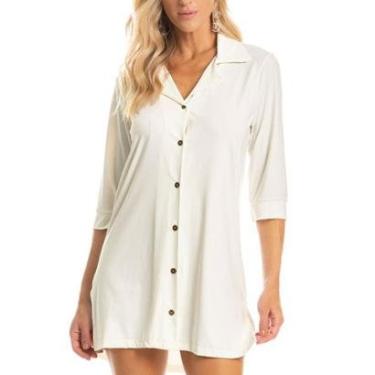 Imagem de Camisa Feminina Daniela Tombini Madrid Lisa Branca - 7734C-Feminino