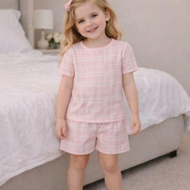 Imagem de Pijama Infantil Menina Algodão Xadrez Rosa e Verde 4YOU- Cativa, 4, Ro