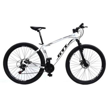 Imagem de Bicicleta GTI Roma Aro 29 Quadro 15 Alumínio Branca 24V.