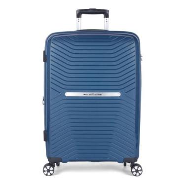 Imagem de Mala Viagem Grande Expansível Pp Rodas 360 Oficial Polo King, Petróleo