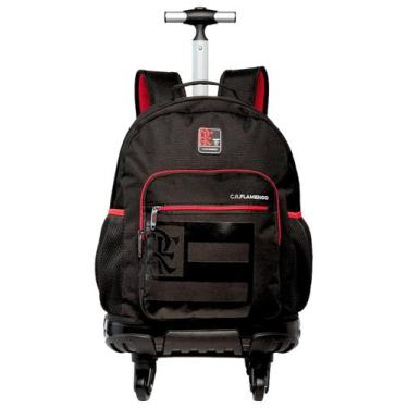 Imagem de Mochila Escolar 4 Rodas Costa Resistente Time Flamengo 16393 - Xeryus