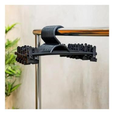 Imagem de Kit Cabide De Prendedor 15 Unidades com 30 Presilhas - GENESIS PLAST, 