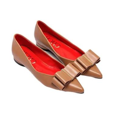 Imagem de Sapatos Planos Pretos Com Bico Fino Para Mulheres, Confortáveis Para O