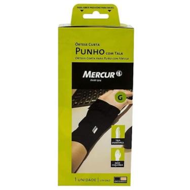 Imagem de Ortese Curta Punho com Tala Bilateral Tamanho G 1 Unidade - MERCUR