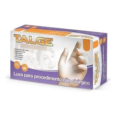 Imagem de Luva Descartável Vinil Transparente Tamanho P Com Pó 100 Uni - Congrat