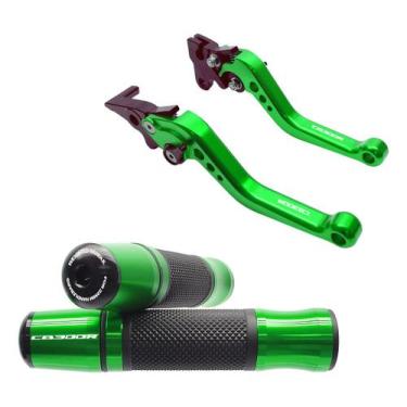 Imagem de Kit Manete Manopla Com Peso Cb300r Cb 300r Gravado A Laser - Special L
