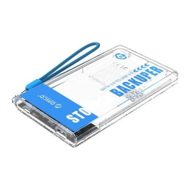Imagem de Case / Gaveta para HD SATA 2.5 USB 3.0  Função Backuper  Transparente 
