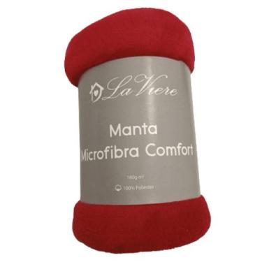 Imagem de Manta Cobertor Microfibra Comfort Macia Lisa Solteiro 1,50x2,20m - La 