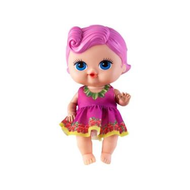 Imagem de Boneca Frutinhas 20cm Com Cheirinho De Groselha 2511 - Cotiplás, Color
