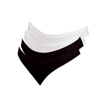 Imagem de Kit com 4 Calcinhas Biquíni Hope S35220 Colorido, Preto, M