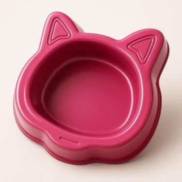 Imagem de 2 Tigela Comedouro Bebedouro Pet Gato Carinha de Gato FaceCat 130ml Ra