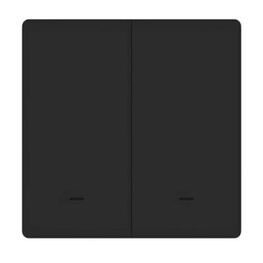 Imagem de Interruptor Smart 3V com 2 Teclas BLE+SIG Mesh Myhouse X - Preto - EXA