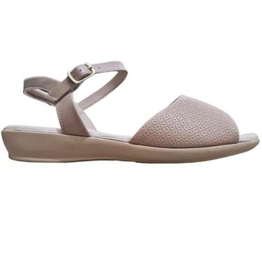 Imagem de Sandalia Salto Baixo Piccadilly Conforto Anatomico Feminina, Nude clar