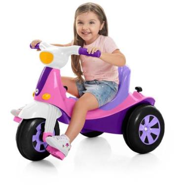 Imagem de Veículo Elétrico Velotri Rosa 25KG - Diversão 3 em 1 para Crianças