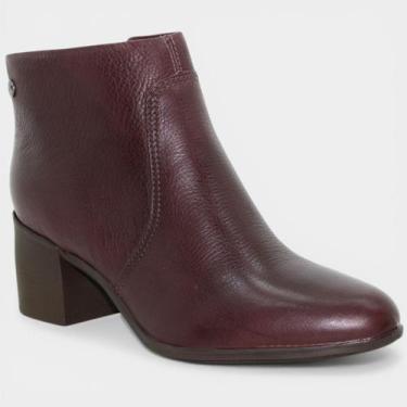 Imagem de Bota Coturno Couro Bottero Burnish Feminina - Marrom - 38, 38