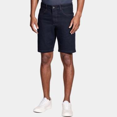 Imagem de Bermuda Jeans Aramis Dark Blue Pr26 Azul Escuro Masculino, 50