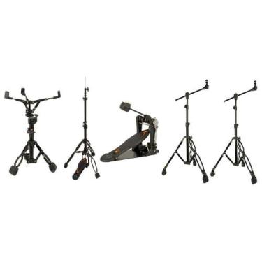 Imagem de Kit de Ferragens RMV Hard Tech com 2 Estantes Girafas, Pedal, Máquina 