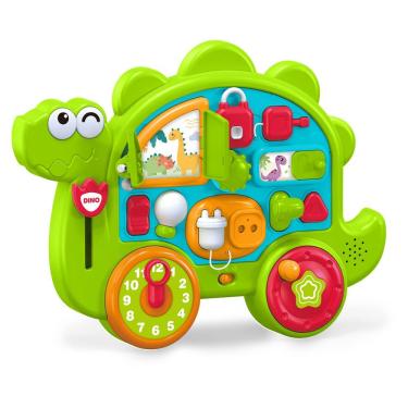 Imagem de Brinquedo Didático Dino Vrum Play & Learn com Peças de Encaixe Luz e Som Cardoso Toys