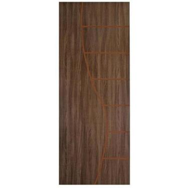 Imagem de Kit com 4 Folhas de Porta Madeira Decorada 210x60cm Espessura 3,5cm Ca
