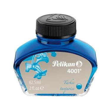 Imagem de Vidro de Tinta Pelikan 4001 Azul Turquesa 62,50 ml.