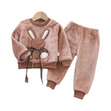 Imagem de Conjunto De Pijamas Infantis De Outono E Inverno, Pijamas Grossos De F