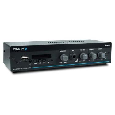 Imagem de Amplificador Receiver 40W RMS Som Ambiente Frahm SLIM 1000 G5 RCA USB 