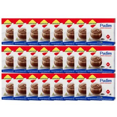 Imagem de Kit 24 Unid. Pudim Lowçucar Zero Açúcares Sabor Chocolate 30g