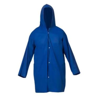 Imagem de Capa De Chuva Obra Jardim Azul Com Capuz Forrada Reforçada Capere Dura