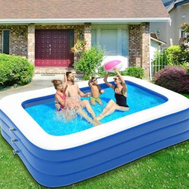 Imagem de Piscina Infantil 1100 Litros Inflável Circular Infantil Adulto Para a 
