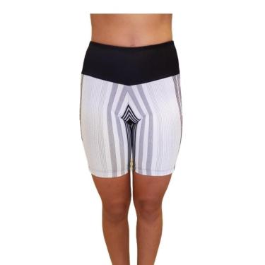 Imagem de Bermuda bicolor detalhe listrado-Feminino